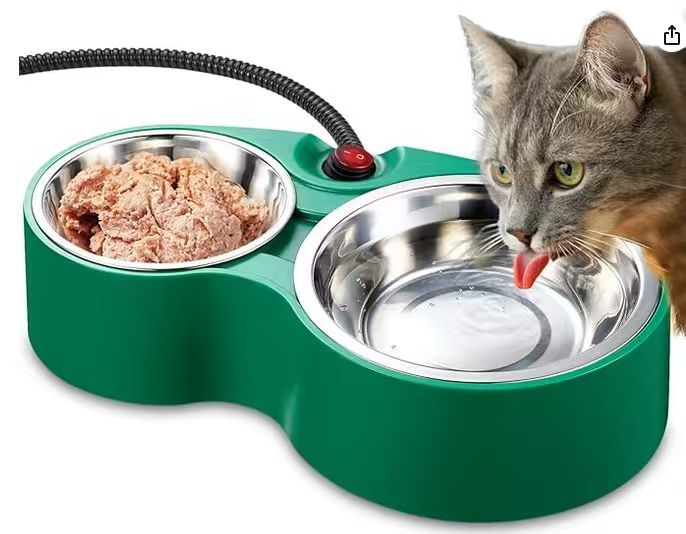 Pet Heated Double Bowl