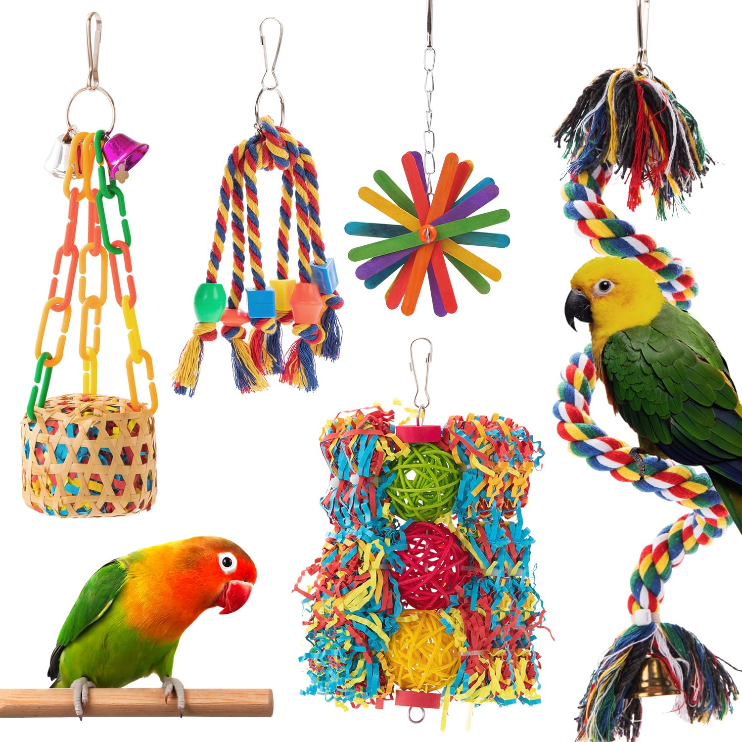 Parrot multi-color toys